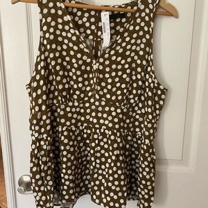 COPY - J Crew V-Neck Peplum Top NWT